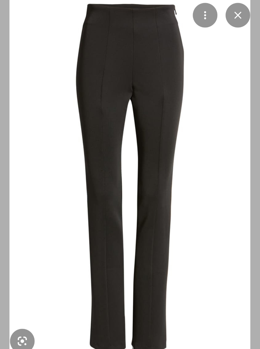 Good American Black Slim Straight Trousers